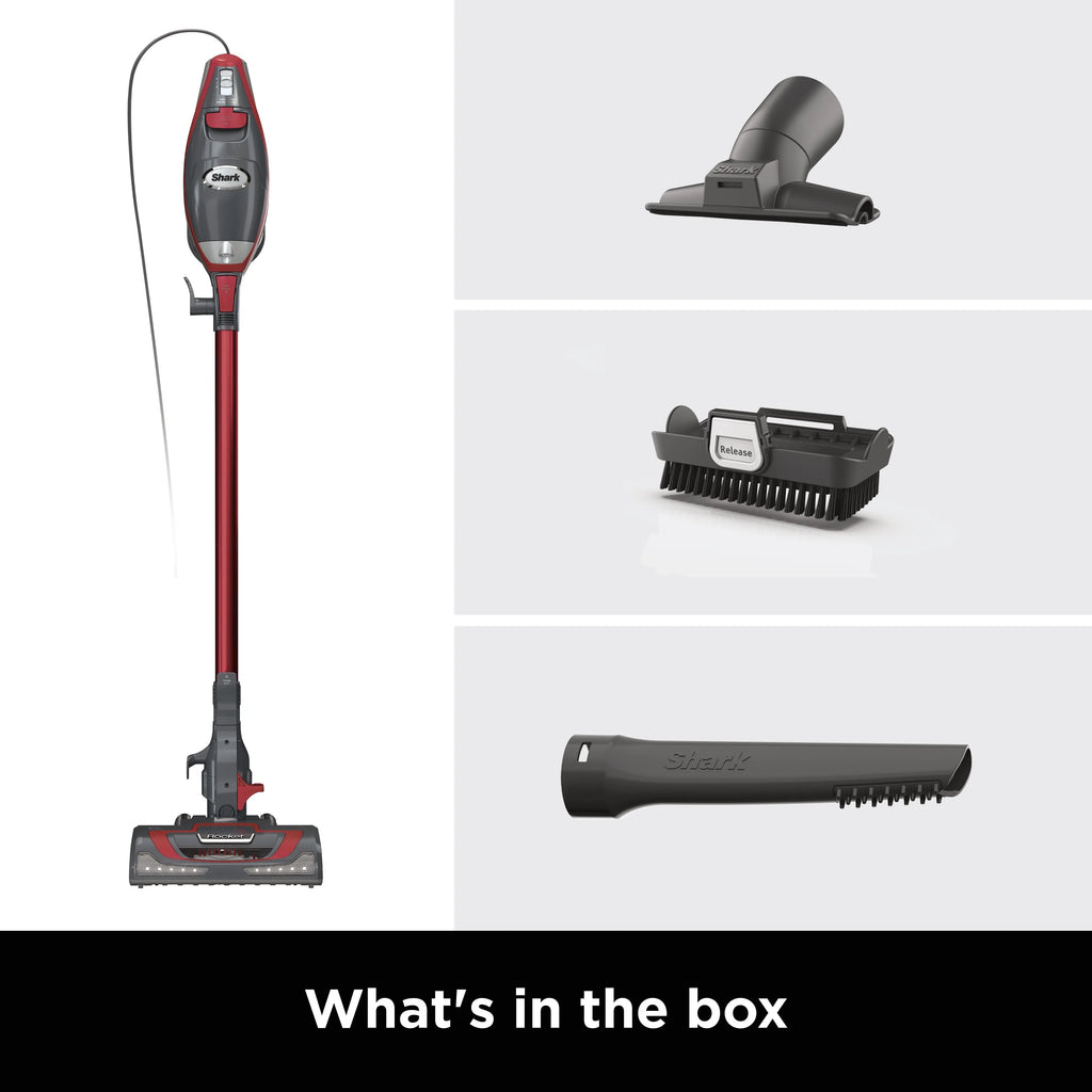 Shark Rocket Pro Corded Stick Vacuum Cleaner, Red, HV370