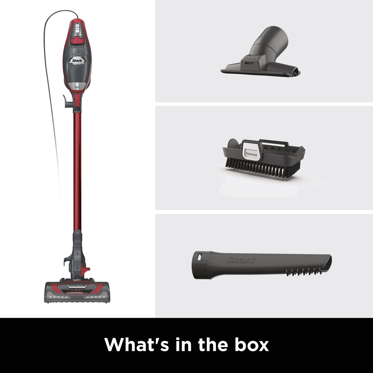 Shark Rocket Pro Corded Stick Vacuum Cleaner, Red, HV370