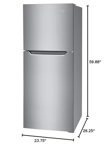 Frigidaire Stainless Freezer Apartment Size Refrigerator