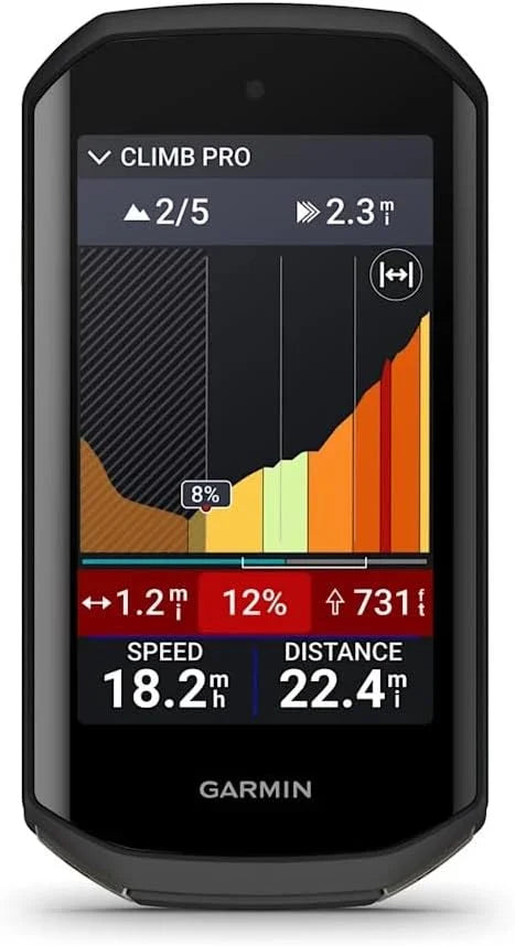 Garmin Edge 1050®, Premium Cycling Computer, Vivid Color Touchscreen Display, Built-in Speaker, Advanced Training and Group Ride Features, Road Hazard Alerts