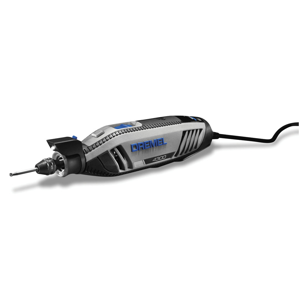Dremel 4300-9/64 Corded Variable Speed Rotary Tool Kit with Flex Shaft and Hard Storage Case, High Power & Performance, Variable Speed - Engraver, Etcher, Sander, and Polisher