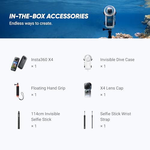 Insta360 Invisible Dive Bundle Stabilization