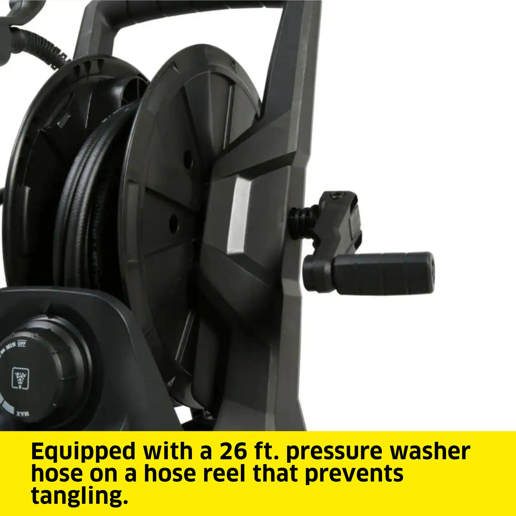 Karcher K5 Premium Pressure Washer with Hose Reel, 2000 PSI, 1.45 GPM