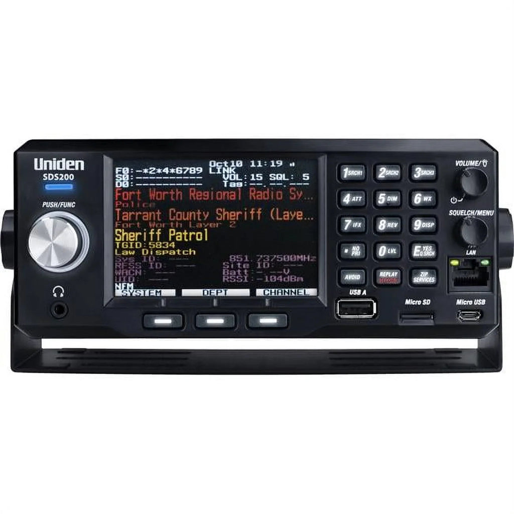 UNIDEN - SDS200 TRUE I/Q BASE OR MOBILE SCANNER FOR IMPROVED DIGITAL PERFORMANCE IN SIMULCAST AREAS & WEAK SIGNAL ENVIRONMENTS