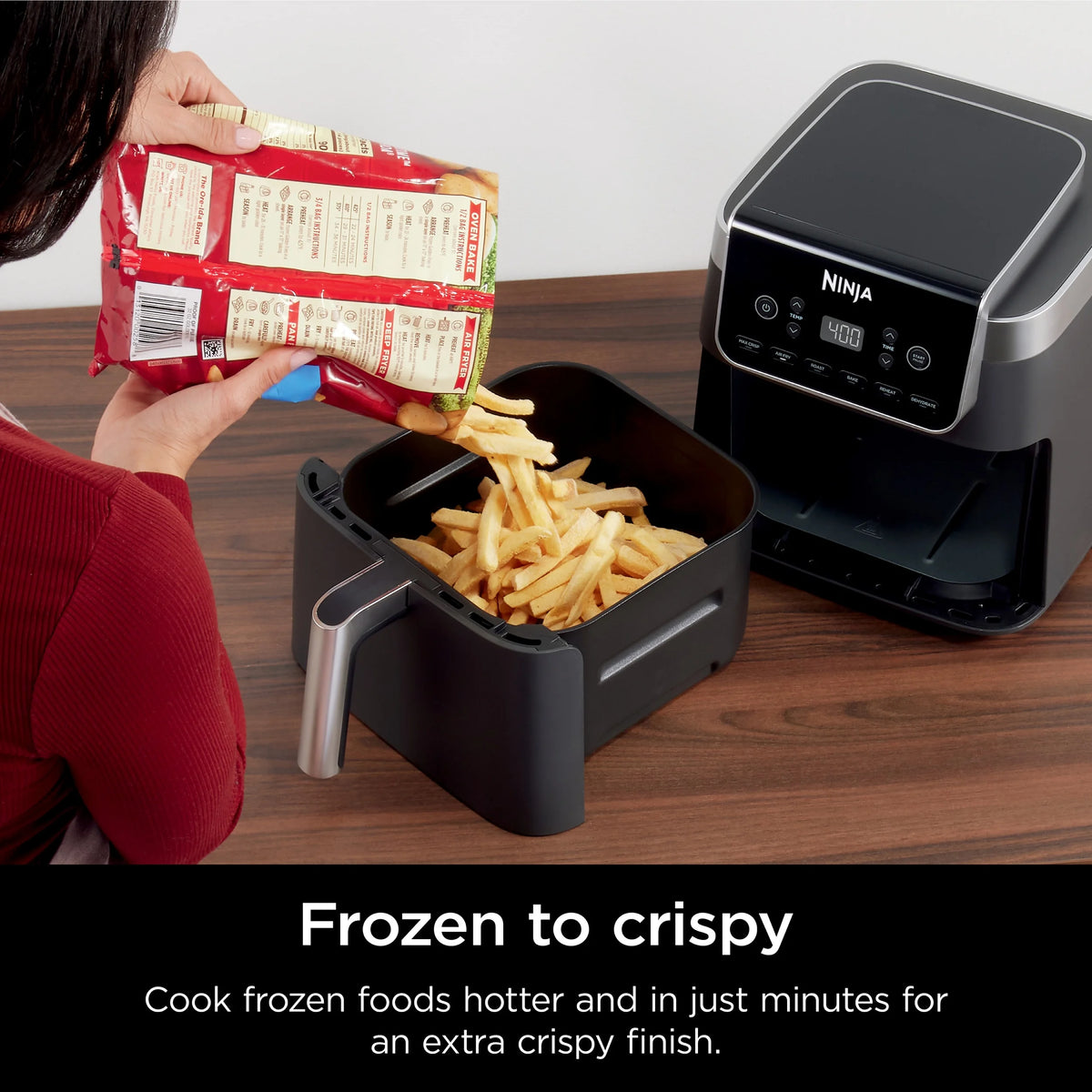 Ninja Air Fryer Pro XL 6-in-1 with 6.5 QT Capacity, Max Crisp, Air Fry, Air Roast, Bake, Reheat, Dehydrate, Max Crisp Technology, AF181