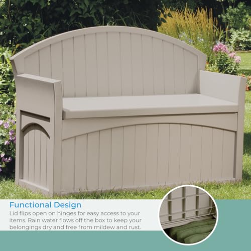 Suncast Gallon Patio Bench Storage