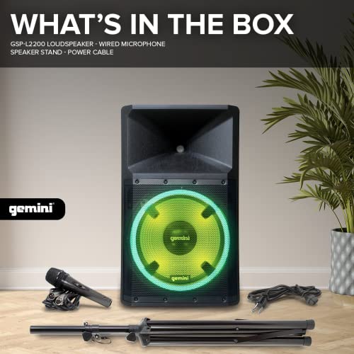 Gemini PA Speaker professional powered Bluetooth