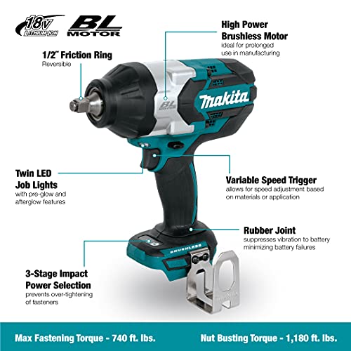 Makita DTW1002Z Brushless Impact Wrench