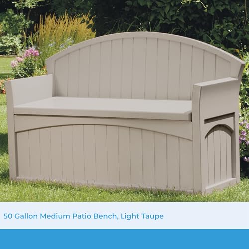 Suncast Gallon Patio Bench Storage