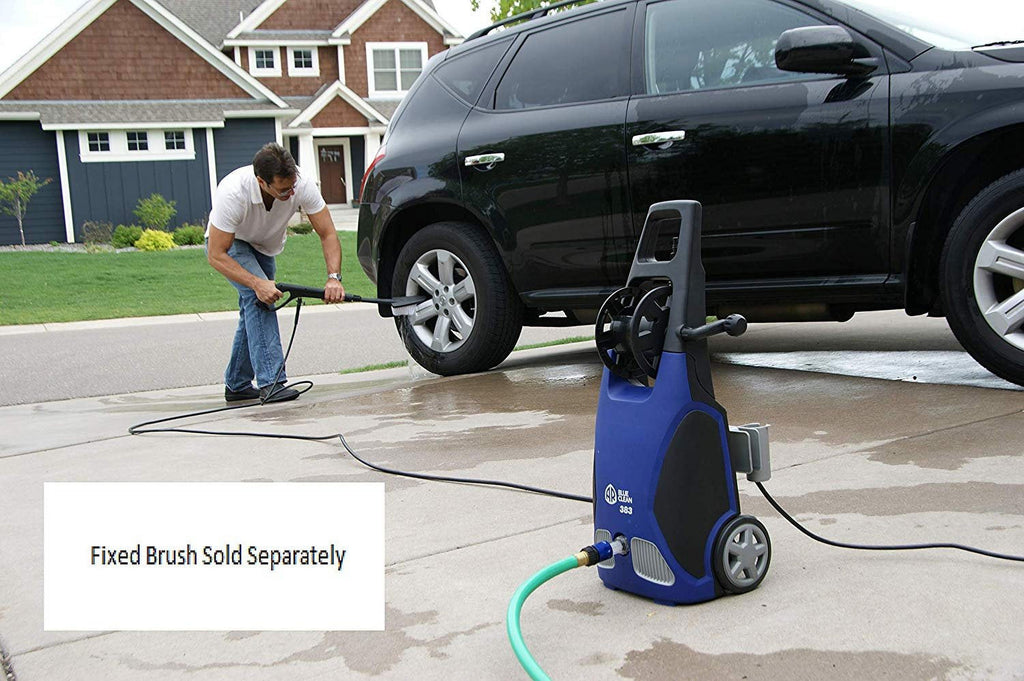 AR Blue Clean, AR383 1,900 PSI Electric Pressure Washer, Nozzles, Spray Gun, Wand, Detergent Bottle & Hose