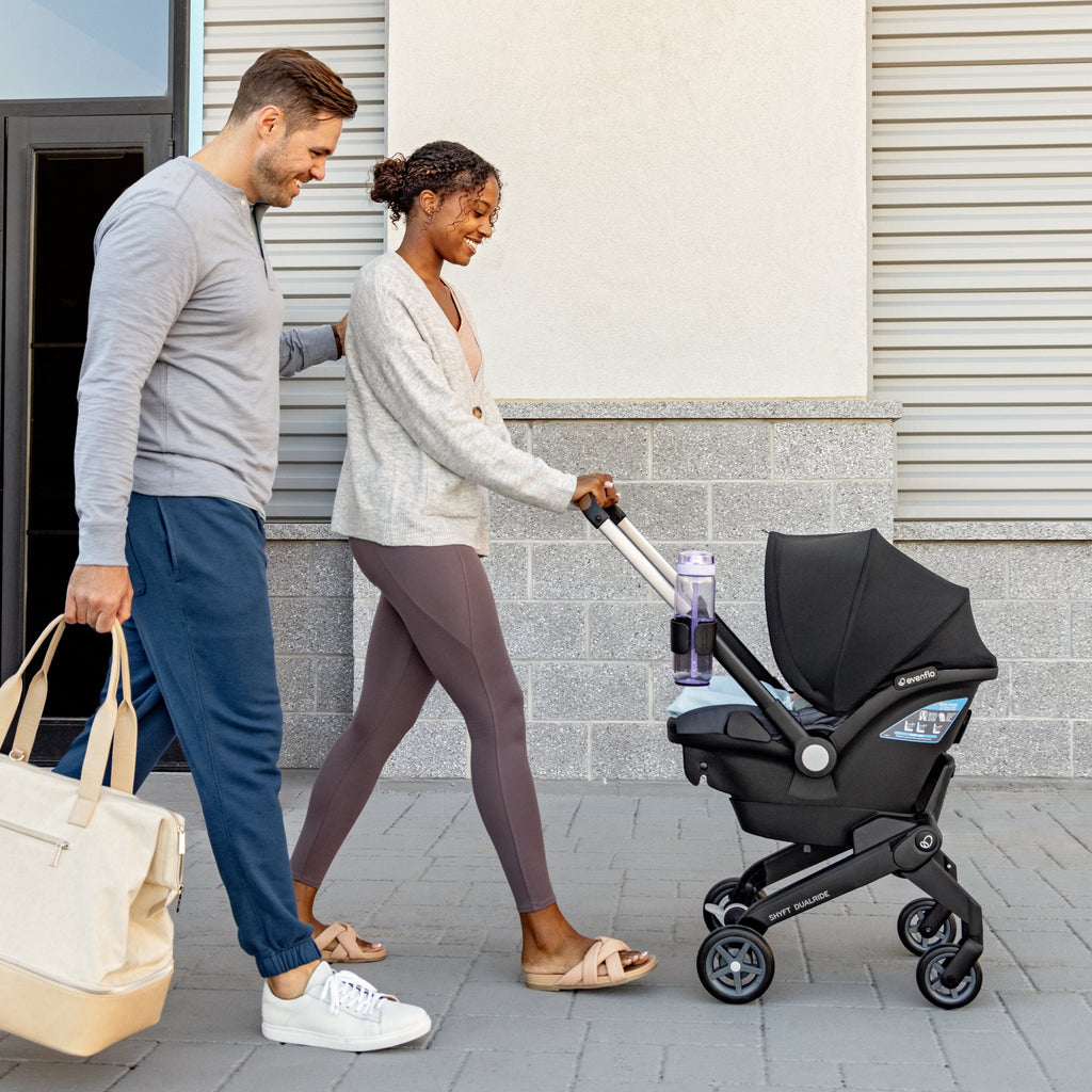 Shyft DualRide with Carryall Storage Infant Car Seat and Stroller Combo (Durham Green)