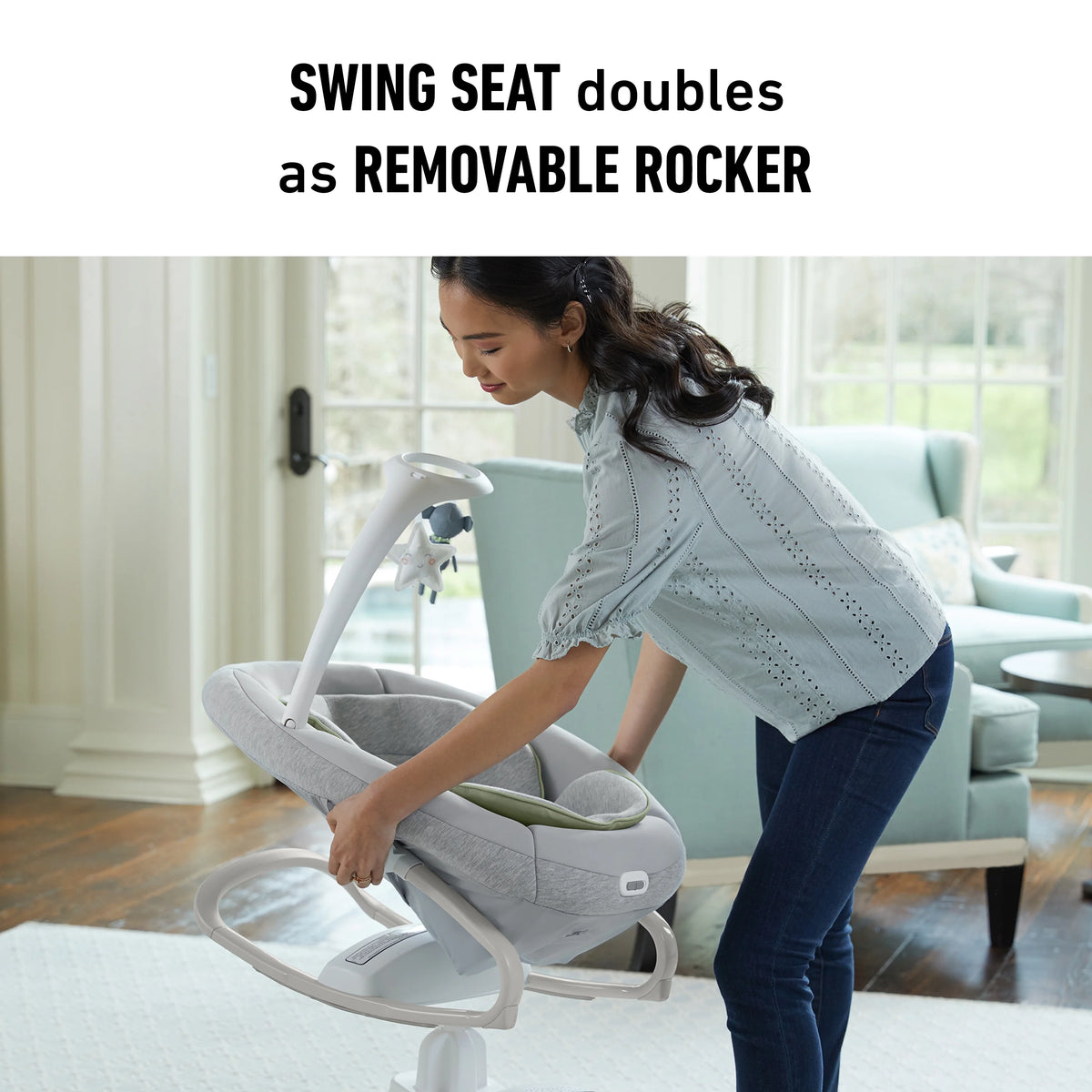 Graco Soothe My Way Swing with Removable Rocker, Madden