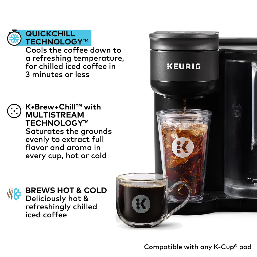 Keurig K-Brew + Chill Iced or Hot Single-Serve K-Cup Coffee Maker