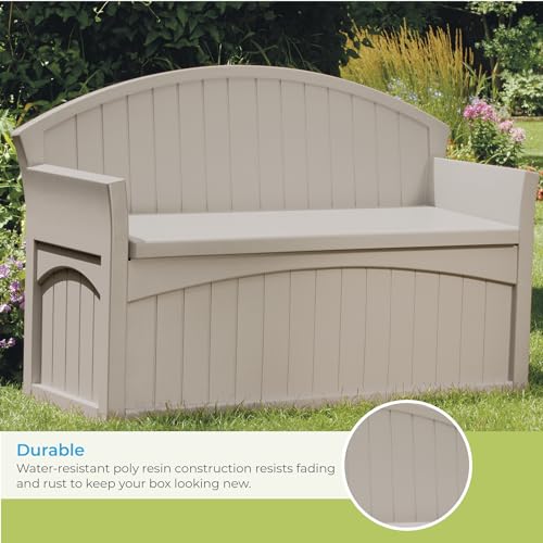 Suncast Gallon Patio Bench Storage