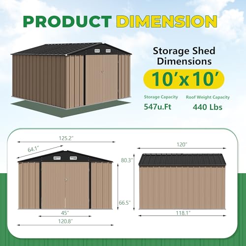 Devoko Outdoor Storage Metal Garden