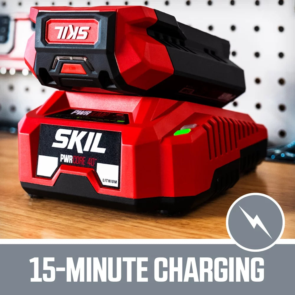 SKIL CS4555-10 PWR CORE 40 Brushless 40V 14" Chainsaw Kit w/2.5Ah Battery & Charger
