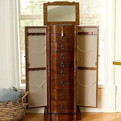 Hives Honey Locking Jewelry Armoire