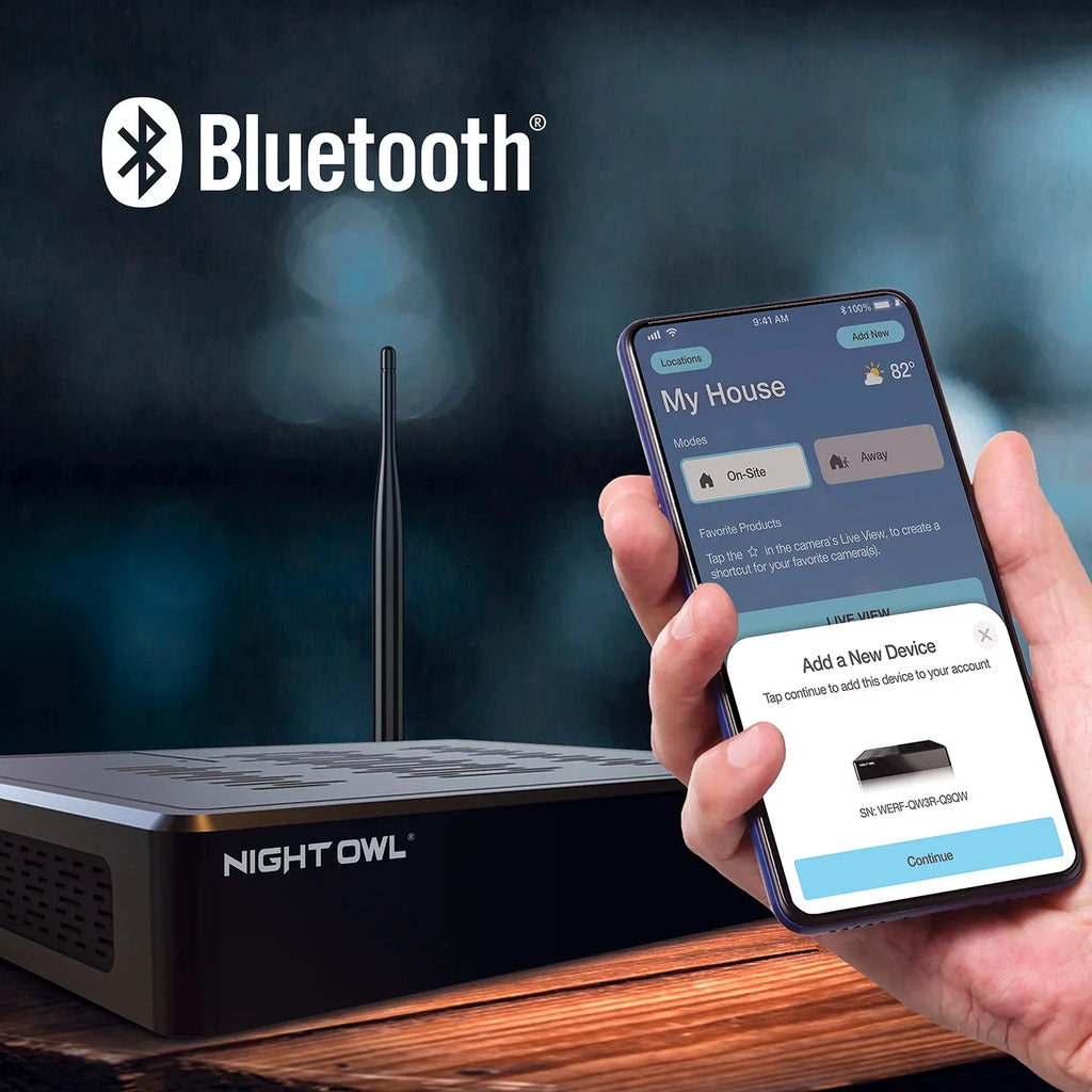 Night Owl 10 Channel 4K Wi-Fi NVR Security System with 1TB Hard Drive and 4 Wi-Fi IP 2K Deterrence Cameras with 2-Way Audio