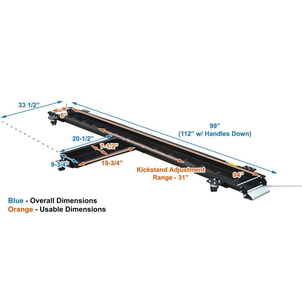 Black Widow CRUISER-DOLLY  Steel Motorcycle Dolly