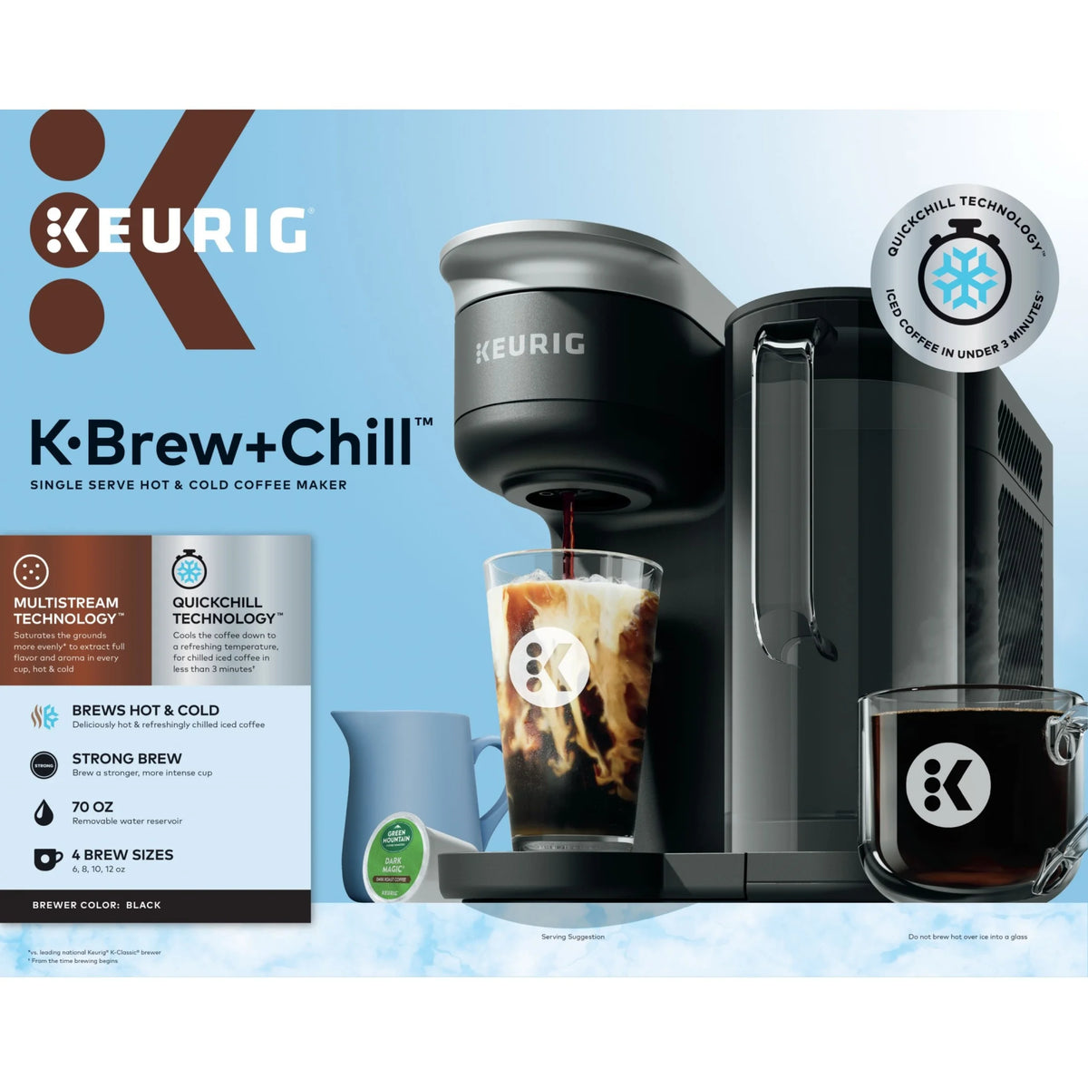 Keurig K-Brew + Chill Iced or Hot Single-Serve K-Cup Coffee Maker