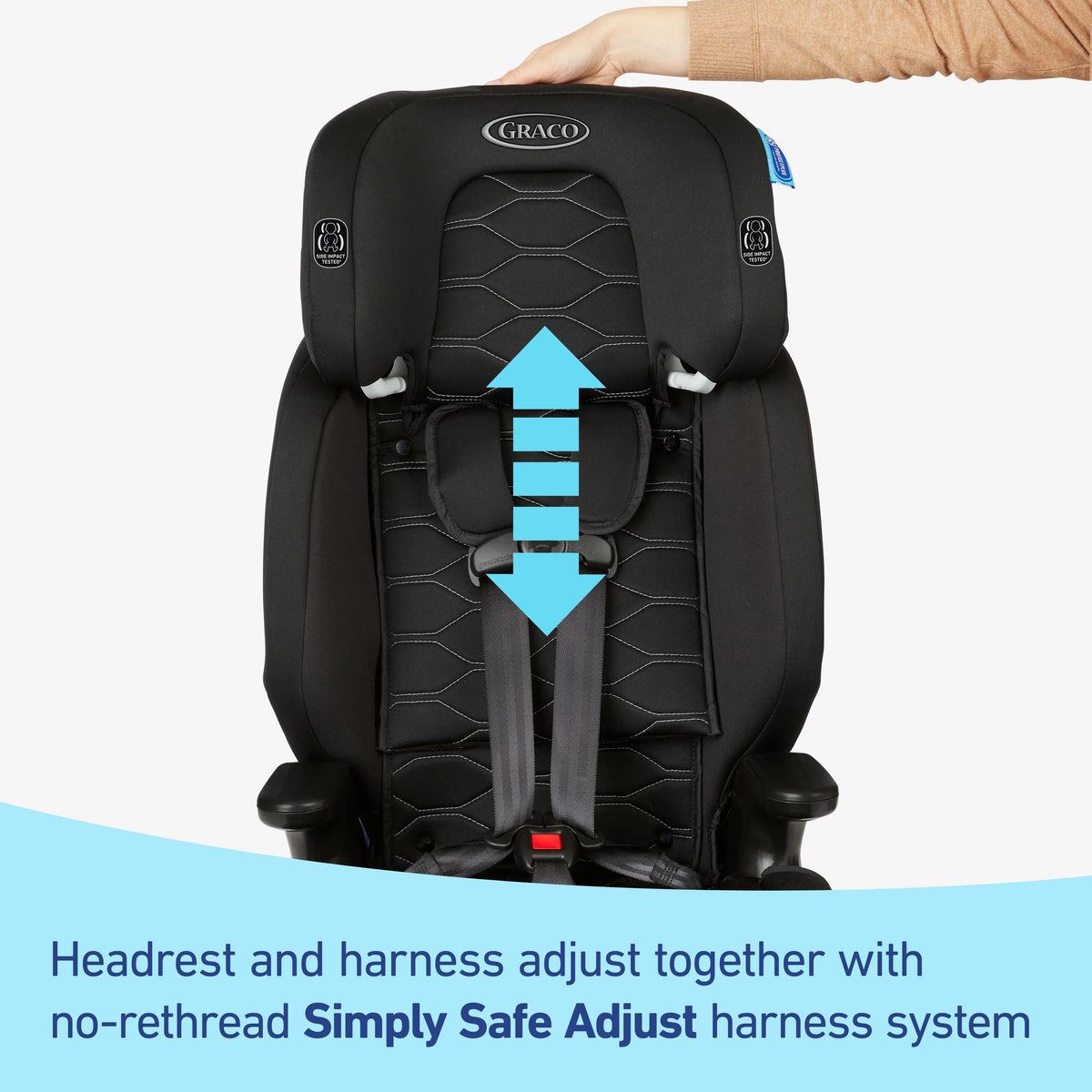 Graco® Nautilus® 2.0 LX ft. InRight ™ LATCH 3-in-1 Harness Booster Forward Facing Car Seat, Hex