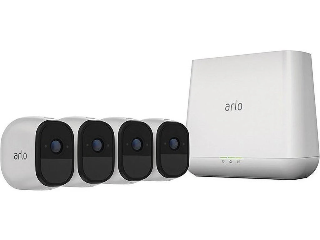 Open Box Arlo Pro 4-Cam System 2-way Audio Wifi HD 4 Camera Kit VMS4430U-100NAR - White