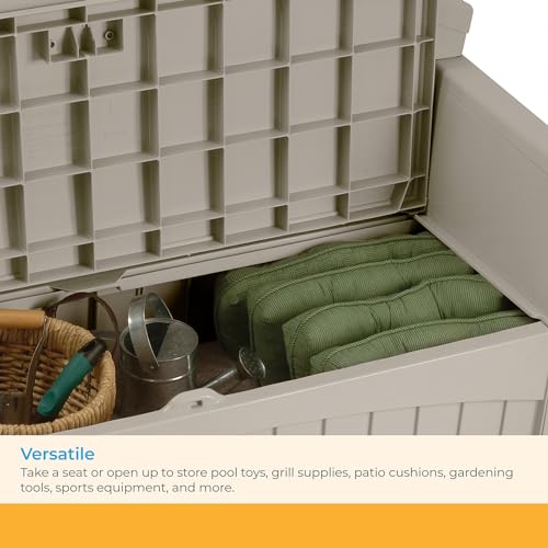 Suncast Gallon Patio Bench Storage