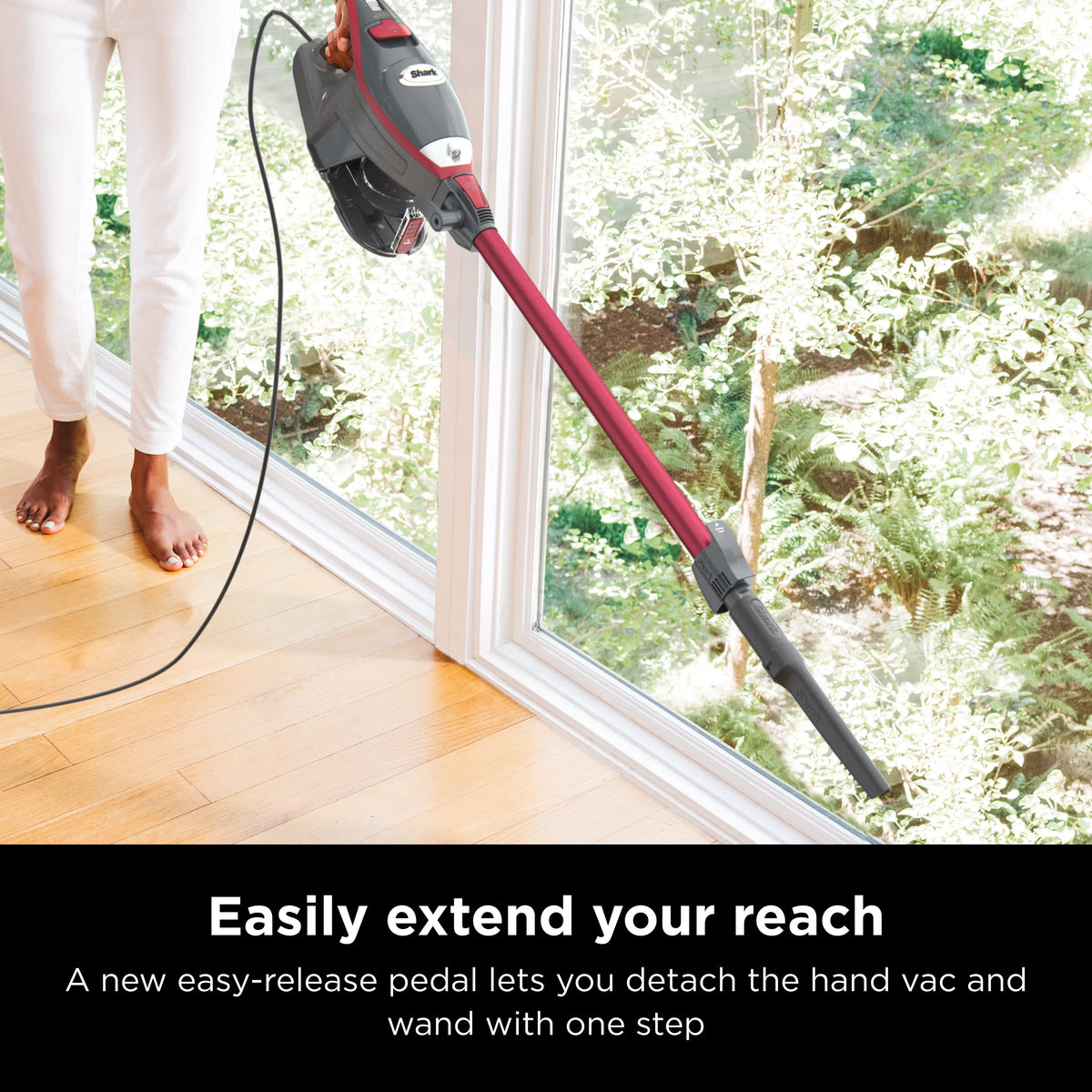 Shark Rocket Pro Corded Stick Vacuum Cleaner, Red, HV370